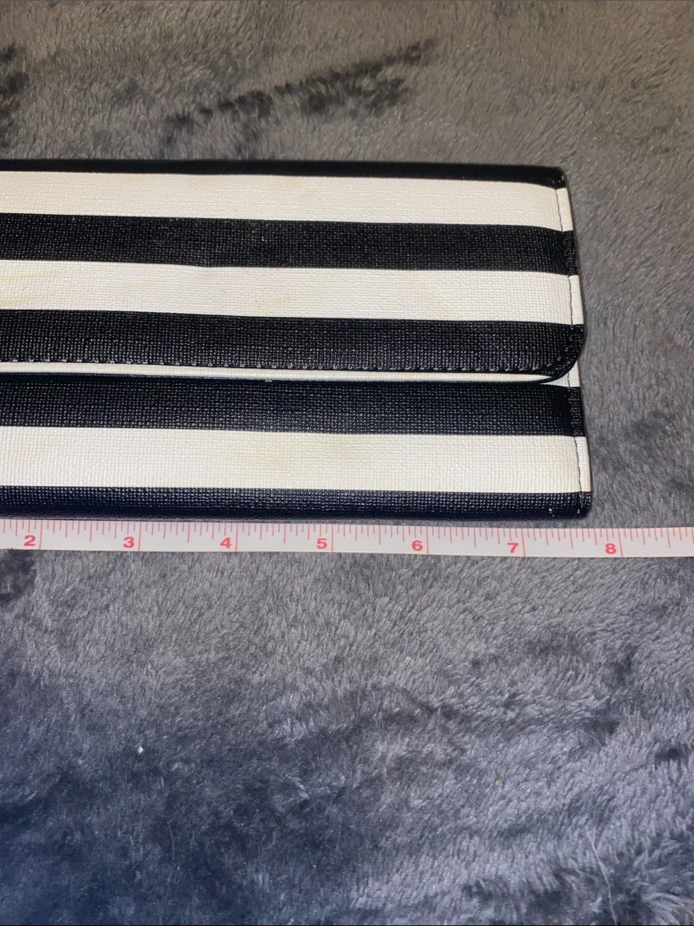 Kut from the Kloth Black and White Striped Wallet